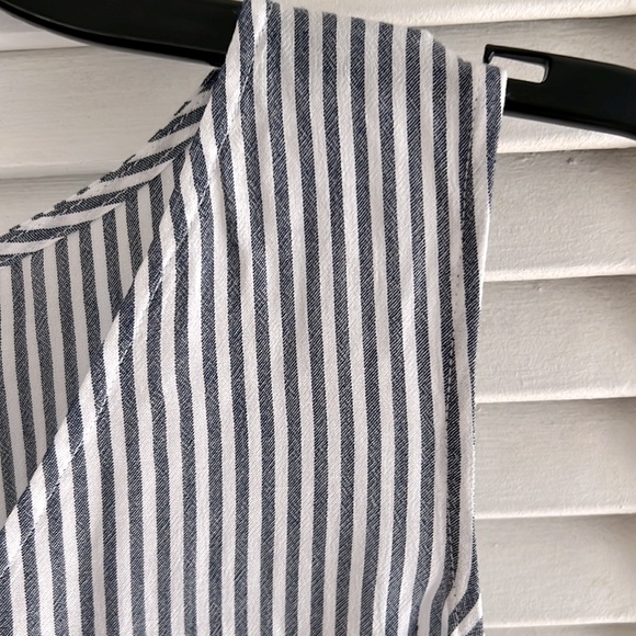 Ana Flowy Striped Tank Top With Ruffle - Picture 5 of 6